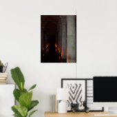 Gotische Halloween Hallway naar Hell Poster (Thuiskantoor)