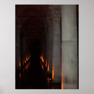 Gotische Halloween Hallway naar Hell Poster