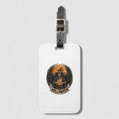 Gotische Halloween Heks Vintage Bagagelabel (Voorkant (verticaal))