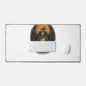 Gotische Halloween Heks Vintage Bureaumat (Keyboard & Muis)