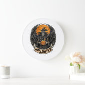 Gotische Halloween Heks Vintage Grote Klok (Huis)