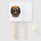 Gotische Halloween Heks Vintage Handwaaier (Voorkant en achterkant)