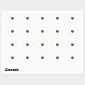 Gotische Halloween Heks Vintage Hart Sticker (Vel)
