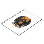 Gotische Halloween Heks Vintage Notitieboek (Linkerzijde)