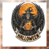 Gotische Halloween Heks Vintage Raamsticker (Vel 2)