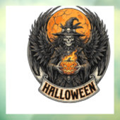 Gotische Halloween Heks Vintage Raamsticker (Vel 3)