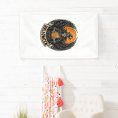Gotische Halloween Heks Vintage Spandoek (Insitu)