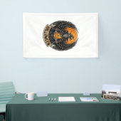 Gotische Halloween Heks Vintage Spandoek (Beurs)