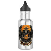 Gotische Halloween Heks Vintage Waterfles (Links)