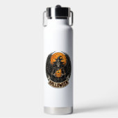 Gotische Halloween Heks Vintage Waterfles (Voorkant)
