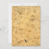  Gotische Halloween Heksenfeest Uitnodiging (Achterkant)