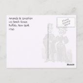 Gotische Halloween-huwelijksbedankjes Briefkaart (Achterkant)