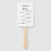 Gotische Halloween huwelijksdag Evenementen Tijdli Handwaaier (Achterkant)