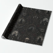 Gotische Halloween Inpakpapier (Uitgerold)