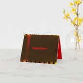 Gotische Halloween Kaart (Gele Bloem)