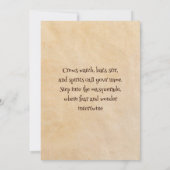 gotische Halloween Kaart (Achterkant)