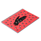 Gotische Halloween kunst - Zwarte Hand Spooky Ogen Notitieboek (Linkerzijde)