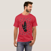 Gotische Halloween kunst - Zwarte Hand Spooky Ogen T-shirt (Voorkant volledig)