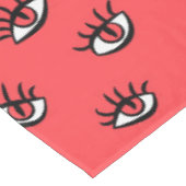 Gotische Halloween kunst - Zwarte Hand Spooky Ogen Tafelkleed (Gekanteld)