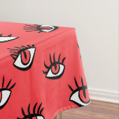 Gotische Halloween kunst - Zwarte Hand Spooky Ogen Tafelkleed (Voorbeeld)