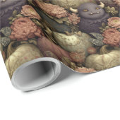  gotische Halloween monsters en pompoenen Cadeaupapier (Rol Hoek)