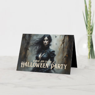 Gotische Halloween Nacht van Mysterie Uitnodiging