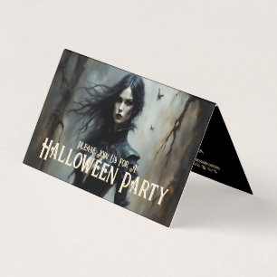 Gotische Halloween Nacht van Mysterie Uitnodiging