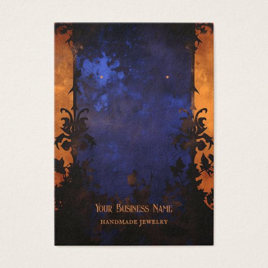 Gotische Halloween Oorbel Display Kaart (Voorkant)