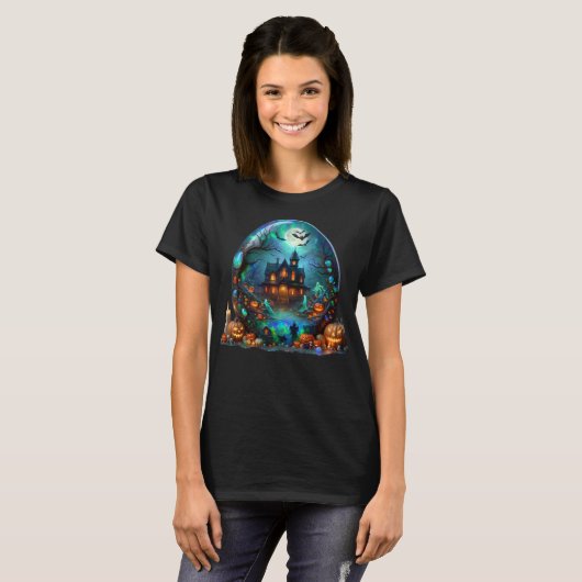 Gotische Halloween Orb T-shirt (Voorkant volledig)