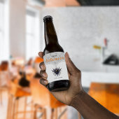 Gotische Halloween partij damast patroon Bier Etiket