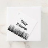 Gotische Halloween Party griezelige typografie Bedankjes Labels (In situ)