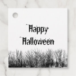 Gotische Halloween Party griezelige typografie Bedankjes Labels