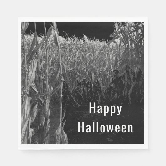 Gotische Halloween Party  Maïs Maze Servet (Voorkant)