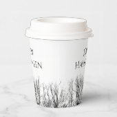 Gotische Halloween Party Spookt Bossen Papieren Bekers (Rechts)