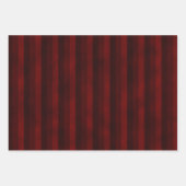 Gotische Halloween: rode strepen, schedels en dama Inpakpapier Vel (Voorkant 3)