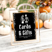 Gotische Halloween Skelet Kaarten en Geschenken Te Poster