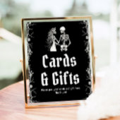 Gotische Halloween Skelet Kaarten en Geschenken Te Poster