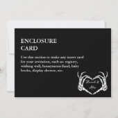 Gotische Halloween Skull Hart Hand Wedding Kaart (Voorkant)