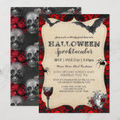 Gotische  Halloween Spooktacular Invitation Kaart (Voorkant / Achterkant)