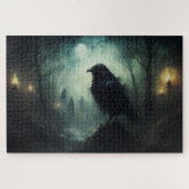 Gotische Halloween Spooky Crows Legpuzzel (Horizontaal)