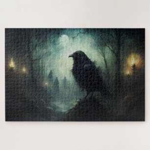 Gotische Halloween Spooky Crows Legpuzzel