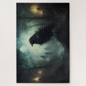 Gotische Halloween Spooky Crows Legpuzzel (Verticaal)