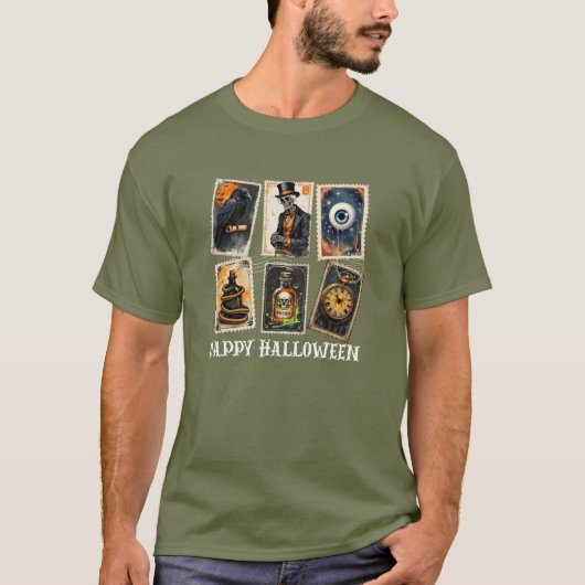 Gotische Halloween  Stamp T-shirt (Voorkant)