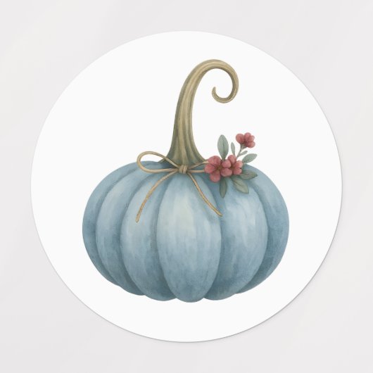  Gotische Halloween Stickers – Blue Pumpkin, (Design 1)