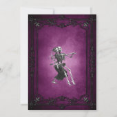 Gotische halloween trouwdag save the date uitnodig aankondiging (Achterkant)