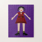 Gotische Halloween Vampier Dame Legpuzzel (Verticaal)