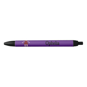 Gotische Halloween Vampier Lady Aangepaste Naam Zwarte Inkt Pen