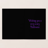 Gotische Halloween Vampier Vrouw Custom Folie Kaarten (Binnen)