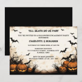 Gotische Halloween Verlovingspartij Kaart (Voorkant / Achterkant)