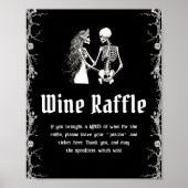 Gotische Halloween Vrijgezellenfeest Wijn Raffle S Poster (Voorkant)